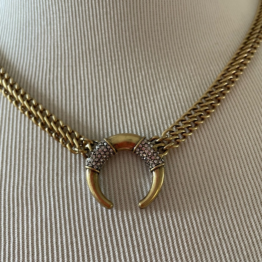 Stella & Dot Double Take Reversible Horn Necklace - Picture 3 of 6